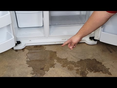 How to fix a leaking refrigerator?